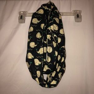 Whale Design Infinity Scarf